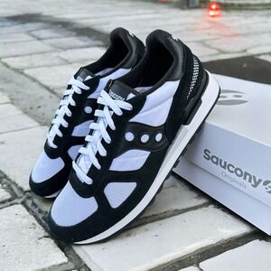 NEW Saucony Shadow Original Black White S2108-830 Lifestyle Shoes Men's Size‎ 10